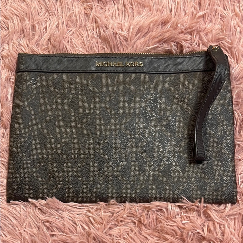 Michael Kors Monogram Clutch